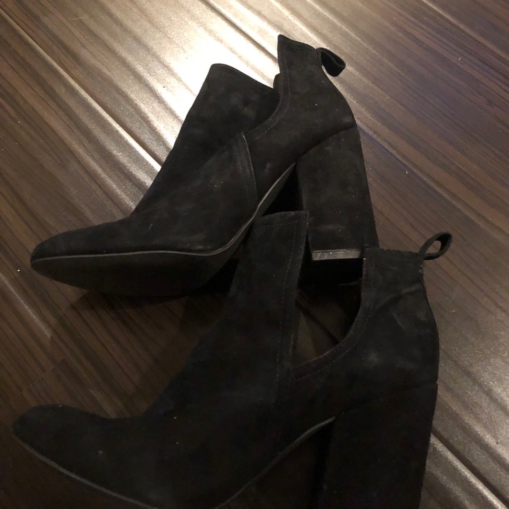 Steve Madden genuine suede slide in heel Sz 9
